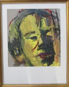 Watercolour and gouache impressionist portrait painting by D R Adamson from Winchester School of