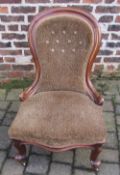 Victorian nursing chair