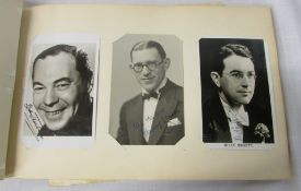 Collection of signed photographs of 1930's Music Hall, Dance Orchestras,