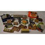 Various model railway scenery and accessories including Hornby