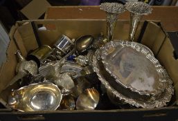 Various silver plate including pheasants,