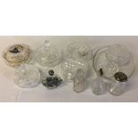 Various items of dressing table cut glass ware etc