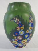 1930s Carlton ware garden pattern vase H 24 cm