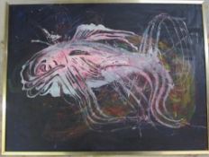 Acrylic on board 'Pink Perfection' by Aldridge Haddock 1990 (1921-1996) 125 cm x 94 cm
