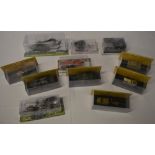 Amercom collection die cast military vehicles including tanks and helicopters,