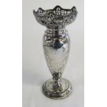 Silver vase (weighted base) Birmingham 1927 H 16 cm