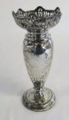 Silver vase (weighted base) Birmingham 1927 H 16 cm