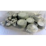 Approximately 89 piece part breakfast & dinner service, maker Three Crowns,