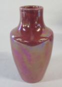 Ruskin pottery pink lustre vase dated 1922 H 16 cm (repair to neck)