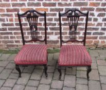Pair of early 20th century chairs