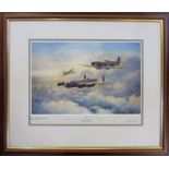 Limited edition print by Jim Mitchell 'Safe Escort' 50th anniversary tribute to The Lancaster