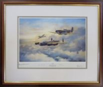 Limited edition print by Jim Mitchell 'Safe Escort' 50th anniversary tribute to The Lancaster