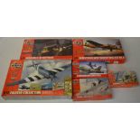 Airfix 1:72 boxed aircraft model kits including A08014, Fighter Collection A50065, A08016, A04003,