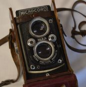 Microcord Twin Reflex camera in fitted case