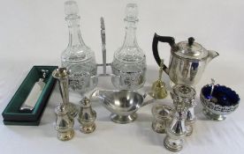 Assorted silver plate