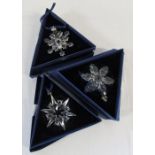 3 Swarovski Christmas decorations - 2004,