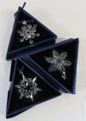 3 Swarovski Christmas decorations - 2004,