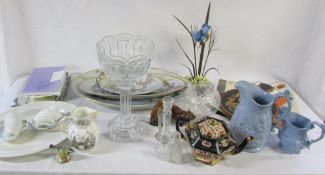 Assorted ceramics and glassware etc inc Royal Worcester and Royal Doulton