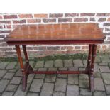 Victorian mahogany occasional table on turned legs