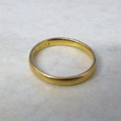22ct gold band ring weight 2.