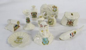 Assorted crested china