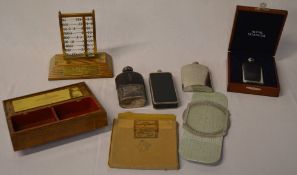 Collectable items including a presentation abacus and wooden box to Air Cdre E.G.