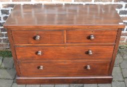 Chest of drawers H 76 cm, W 107 cm,