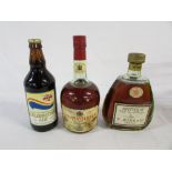 2 bottles of Cognac - Courvoisier and Antique Vieille Fine Champagne cognac by T Hine & Co & RNLI