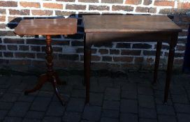 Victorian occasional table & a tripod table