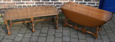 Ercol coffee table L 111 cm,