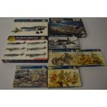 8 Italeri model kits including a limited edition Caproni CA 311, Bf 109 G-6 Italian Aces,