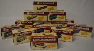 Various boxed Atlas Edition 'Great British Buses' reproduction die cast models (some sealed)