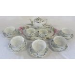 Herend cabaret 'blue garland' part tea service