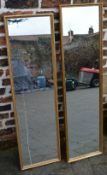 2 rectangular wall mirrors