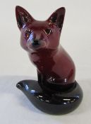 Royal Doulton flambe fox H 12 cm