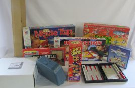 Box of assorted board games etc