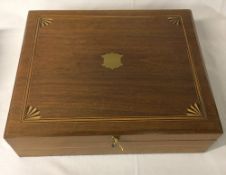 Inlaid cutlery box (empty)