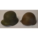 2 military helmets (AF)