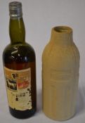 Whisky - The White Horse Cellar 'The Old Blend' approx 1940s with bottle slip cover