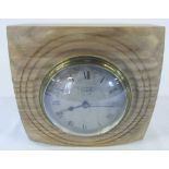Edwardian Curtis & Horspool To H M King Leicester mantle clock H 15 cm