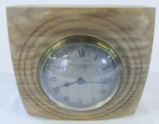 Edwardian Curtis & Horspool To H M King Leicester mantle clock H 15 cm