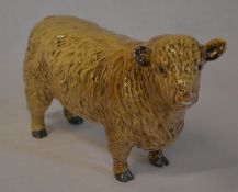 Beswick figure of a Galloway Bull - Silver Dunn