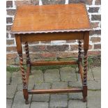 1930s occasional table with barley twist legs