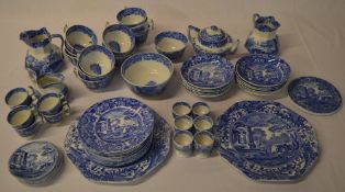 Spode Italian tea / breakfast set including egg cups, teapot, cups,