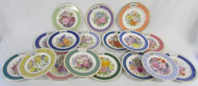 Selection of Royal Horticultural Society Chelsea Flower show plates with certificates (17)