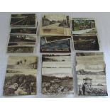 Collection of topographical postcards inc Scarborough, Bude, Torquay,