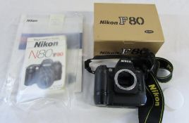 Nikon F80 camera complete with box,