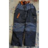 Stihl Forest wear protective chainsaw trousers size 56 (approx 38-40" waist 33" inside leg)