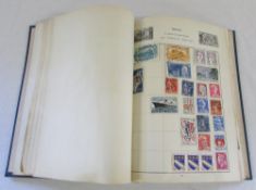 Stamp album containing GB and world stamps