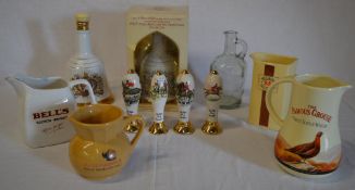 2 Bell's whisky commemorative decanters,